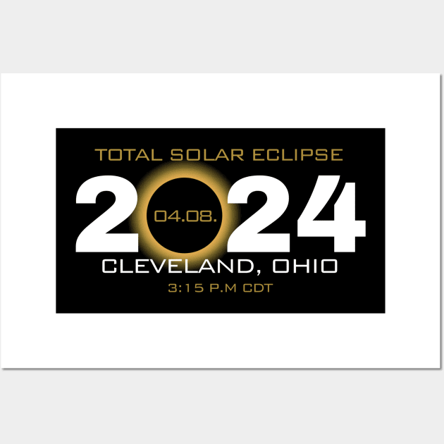 Total Solar eclipse 2024 Wall Art by Tebird